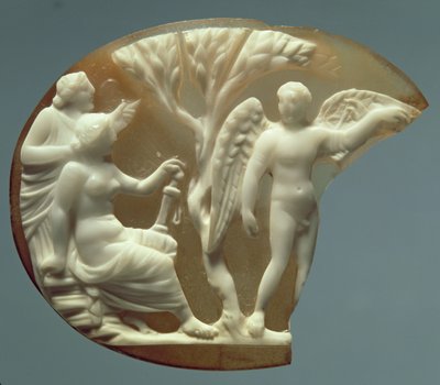 Cameo Depicting Icarus and Daedalus by Roman